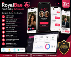 RoyalBae – React Native Dating App | iOS + Android | Admin Panel