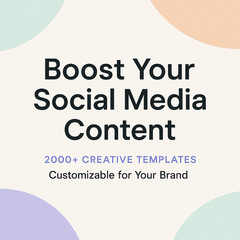 2000+ Editable Canva Social Media Templates Instagram, Facebook, Business, Mark
