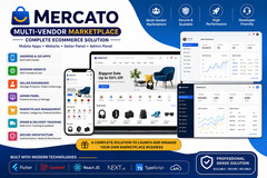 Mercato Multi-Vendor Flutter Marketplace App | Android & iOS | Website + Laravel