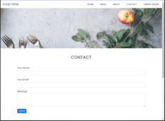 Food Tiffin HTML Bootstrap Responsive Template