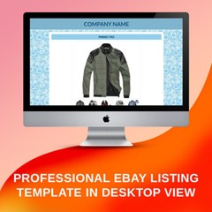 eBay Listing Template Responsive Mobile Design HTML Professional Design