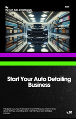 How To Start A Auto Detailing Bussiness For Beginners Training Books w/ Free App