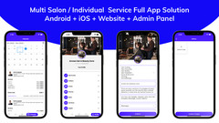 Multi Salon Booking Appointment Flutter App | Android + iOS | Laravel Backend