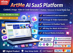 ArtMe – AI SaaS Platform | AI Content, Image, Video, Chatbot, Voiceover & Code
