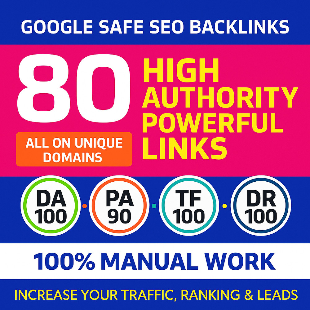 Boost Your Website Rankings with 80+ High Authority SEO Backlinks!