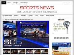 [NEW DESIGN] * SPORTS NEWS * blog website business for sale w/ AUTOMATIC CONTENT