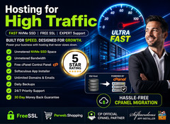 Hosting for High Traffic – 💪 Turbo SSD + SSL + Uptime Power | Only $14.99/Year