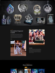 READY-MADE Shopify Store – Custom Crystal Engrave – Print on demand