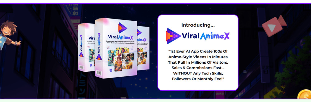 Viral Animex create anime-style videos for e-commerce stores, affiliate offers