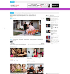 🥇 Established WordPress Celebrity News Website – Autopilot, Easy Customization