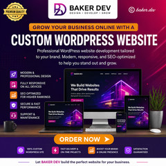 CUSTOM WEBSITE DESIGN – Professional Modern & Responsive Website
