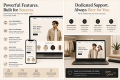 Custom Clothing Ecommerce Website Design Mobile Friendly Fashion Store