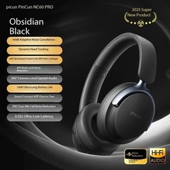 Pinsen NC60 PRO Over-Ear Bluetooth Headphones with Active Noise Cancellation