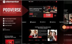 Radio Station and Podcaster Website with 1 free month streaming hosting included