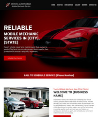 Mobile Mechanic Customized Business Website *SEE FULL DESCRIPTION*
