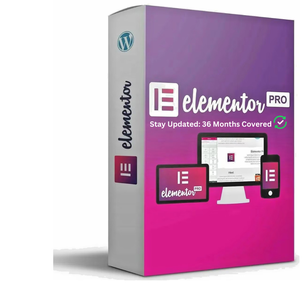 Elementor PRO – The Website Builder – WP Plugin | Free 3 Years of Updates| GPL
