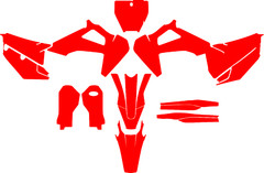 Husqvarna TC FC 125 250 450 / 2018 2019 2020 vector template a escala real 1:1