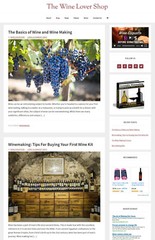 [NEW DESIGN] * WINE LOVER STORE * blog website business for sale AUTO CONTENT
