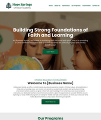 Christian Academy School Customized Business Website *SEE FULL DESCRIPTION*