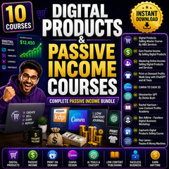 10 Digital Products & Passive Income Courses Digital Download