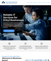 IT Services Customizable Business Website *SEE FULL DESCRIPTION*
