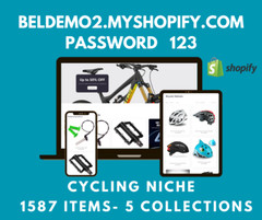 READY-MADE DROPSHIPPING Shopify Store – 1587 Products – Cycling Niche
