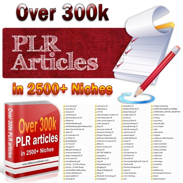 300K PLR Articles DVD for Website, Blog, Social Media, Content Creation