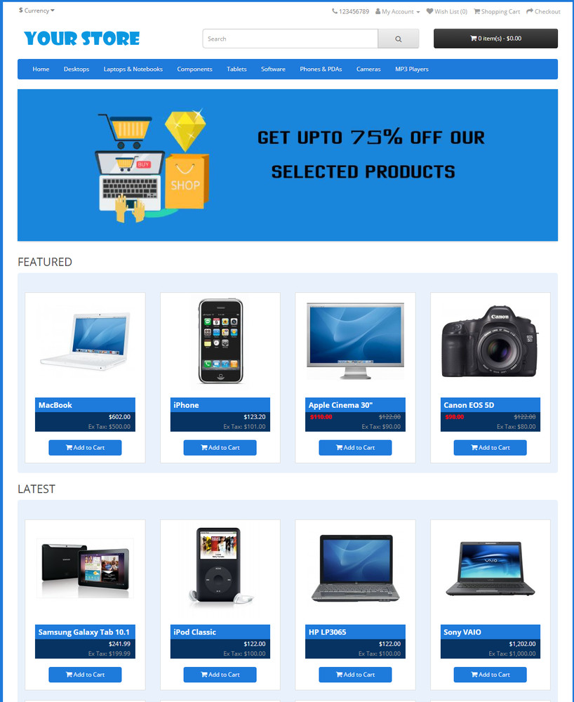 Premium Ecommerce Website For Sale – Responsive Shopping Cart Store