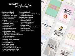 14500+ Pages PLR Canva Template Bundle, Planners, Journals,Trackers, Printable