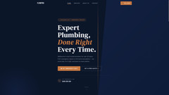 🔥 🔧 Plumbing Business Landing Page Responsive HTML Mobile Website 🔥