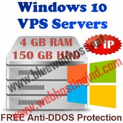 GERMANY VPS Account – WINDOWS 10 RDP SERVER / VPS SERVER 4 GB RAM + 150 GB HDD