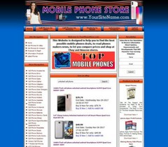 iPhone, Unlocked Android Cell Phone Smartphones Store Business Website for Sale