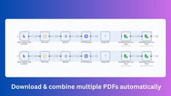 Merge PDFs from URLs AI Automation Workflows for n8n | JSON Templates