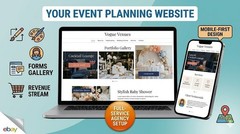 Complete Professional Event Planner Website | Ready-to-Launch Business Solution