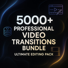 5000+ Professional Video Transitions Bundle – Ultimate Editing Pack