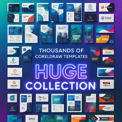 30,000+ CorelDRAW Templates Mega Bundle | Digital Download | CDR Files