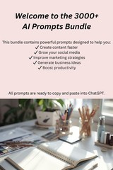 3000+ ChatGPT Prompts Bundle for Marketing, SEO, Content & Business