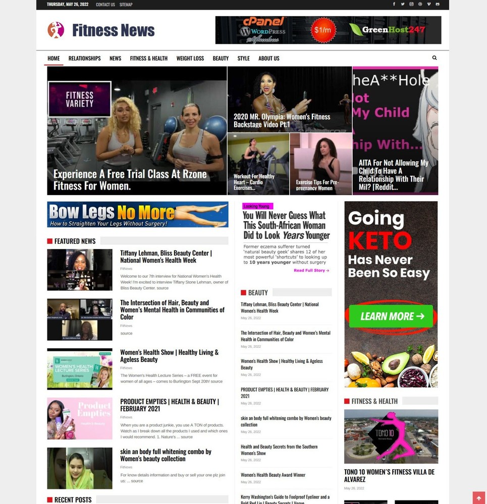Health, Fitness, Weight Loss and Fashion News Website – AutoPilot
