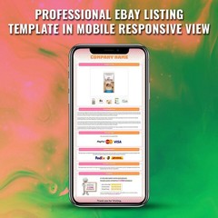 eBay Mobile Responsive Templates eBay Listing Auction Template HTTPS Secure HTML