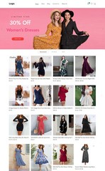 Dropshipping Website Business Affiliate Free Hosting + Products, Women Dresses