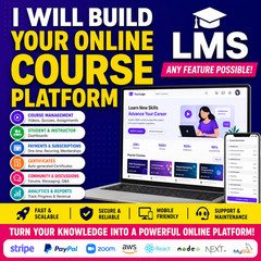 I Will Build Your Custom Online Course Platform / LMS