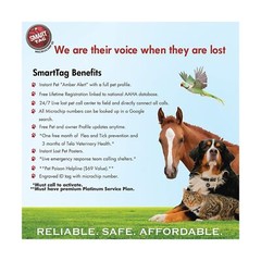 Mini ISO Data Microchip with Lifetime Pet Recovery Service/24-7 US Call Cente…