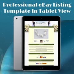 eBay Mobile Responsive HTML eBay Listing Template Auction Template Universal