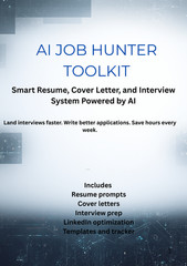 AI Resume Builder Toolkit | ChatGPT Job Prompts + Templates | Cover Letter