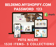 READY-MADE DROPSHIPPING Shopify Store – 1530 Products – Pets supplies niche