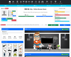 MegaTown – Online Browser Game PHP Project | Virtual Life RPG Game Engine