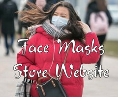 Face Masks Store Website for Sale.