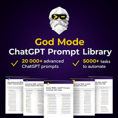 ChatGPT Prompt Library ✅ +20,000 AI Prompts ✅ Lifetime Access ✅ Automate +5,000