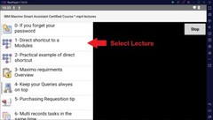 BCS – Certified IBM Maximo Working Smart online *.mp4 lectures videos Courses.