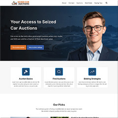 Turnkey Seized Car Auctions Website Template